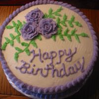 Happy Birthday This is a birthday cake that I made for my neighbor's birthday.