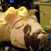 Playful Pig This was a birthday cake for a little girl, who loves pigs! Piggy is wallowing in a chocolate mud bath. Her 1st place ribbon from the...