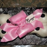 Puppy Love Birthday Cake for a 1 year old little girl who loved dog bones.