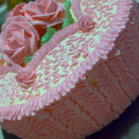 Ruffles & Cornelli Lace My first attempt at side ruffles and cornelli lace piped with speckled Italian butter cream