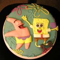 Under The Sea! Fondant covered and fondant figures.