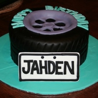 Friends Sons 15Th Birthday This is my 6th cake and my 1st attempt at covering a board with fondant. So it could have looked better. but i know what i need to do next...