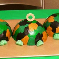 Camoflauge Caterpiller This is the caterpiller I did for my Grandson's 1st Birthday. Alternating chocolate and vanilla cakes with all buttercream icing fruit...