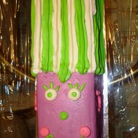 Purple Lady Frankenstein Again, we just wanted to do a simple give away cake and make it just a little different from the usual.