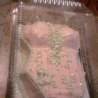 Lingerie Cake This is a cake I sculpted for My sister's bridal shower. It is a yellow cake filled with fresh strawberries and whip cream and iced...