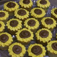 Sunflower Cupcakes Fun spring cupcakes