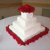 Square Cake Red Velvet cake