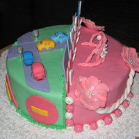 Two Sided Birthday Cake I was asked to make a cake for a boy and a girl but with two different themes. It was rely fun to make and I hope all of you enjoy it as...