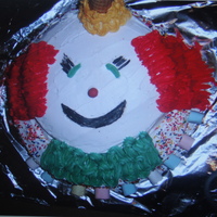 Clown Cake Ice cream clown cake.