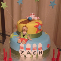 Bowling Cake My friend's son wanted a bowling cake for his bowling birthday party. It was lots of fun to make.