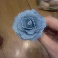 My First Gumpaste Rose I did *everything* wrong when making this rose, as I did it before learning it in class, however, I thought it turned out very well anyway...