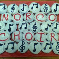 Choir Christmas Party Cupcakes I made these for my choir's christmas party. It was my very first decorating experience with no help so give me a break haha! At least...