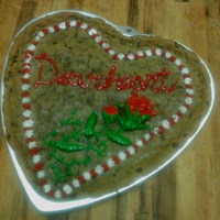 Valentines Day I baked this heart cookie for my boyfreind this year. I don't know how it started but our pet name for eachother is officially "...