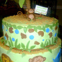 Tiddliwinks Safari Baby Shower Tiddliwinks Safari Shower cake made to match nursery decor.
