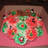 Christmas Cupcake Bouquet 