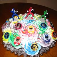 Power Ranger Cupcake Bouquet 