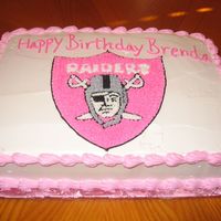 Pink Raiders Cake 