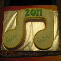 Musical Note 1st Cut-Out cake!