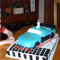 Race Car My disastrous first try at a car cake. Lessons learned! MMF.