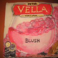 Peter Vella Boxed Wine Cake This cake is a replica of a box of Peter Vella Wine. It was made for a lady who got hasseled from her family because it was the only wine...