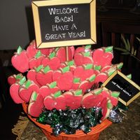 Apple Cookies These are a basket of apple cookies made for the teachers at my son's school.