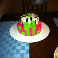 Polka Dot, Zebra Cake I made this cake for my best friends 28th birthday. The bottom layer was vanilla cake with chocolate ganache and fresh strawberry filling....