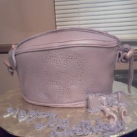 Pretty Purple Pocketbook Coach purse made with fondant