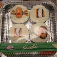 Nemo Got Caught Finding Nemo Sushi Cupcakes