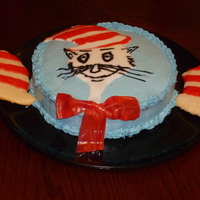 Cat In The Hat My 3 yr. old grandson is so into the Cat in the Hat, I decided to try my hand at surprising him with a cake for his birthday. It was my...