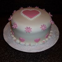 Fondant_W_Hearts_2.jpg My first fondant covered cake. Pearls, flowers and hearts also done in fondant.