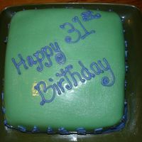 Fondant Cake Happy Birthday - Simple 
