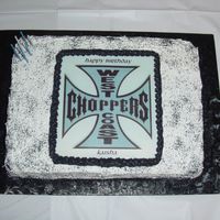 West Coast Choppers Birthday Cake This was my daughter's 13th birthday cake. I used an edible image.
