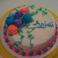 Buttercream Roses For my wilton class. final cake in Basic class.
