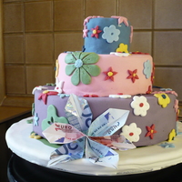 Flower-Power My first one :)Chocolatecake with Fondant. Flowers are also Fondant.It was for my niece's 18th birthday. A big fun and she was...