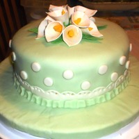 My First Fondant Cake I am taking cake decorating classes at Michael's in Encino, and this is my first fondand cake. I am really having fun making cakes and...