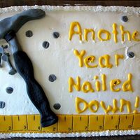 Hammer Cake This cake was a BOMB!!! The idea was neat though. The first one that I made was a mess!! I had already made the fondant decorations so I...