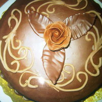 Romantic Cake Chocolate cake Made with ganage and molding chocolate roses ;)