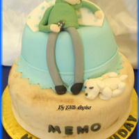 Birthday Cake I got this idea from one of Debbie Brown's Book, but instead of a newspaper I placed a remote control and added my doggie since my...