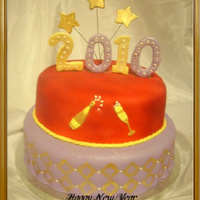 Happy 2010!!! Cake for our family gathering in New Year 2010.