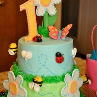 1St Birthday 1st birthday with bees and lady bugs