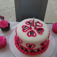 Zebra Cake Fondant and Wilton sugar sheets
