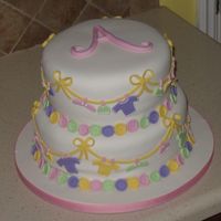 Baby Clothes Baby Shower Cake 