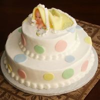 Peek A Boo This is one of my favorite last minute baby shower cakes. So easy and yet looks much harder. People love this cake. You can use any size...