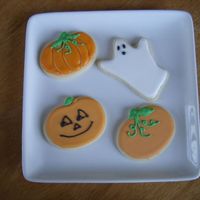 Halloween Cookies I was playing around with my Halloween Cutters. My son passed them out to his soccer team after their game.