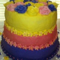 Very First Stacked Cake This cake was for brothers wedding that was put together in two days lol This cake was before i knew anything about cakes. About 3 years...