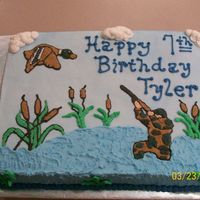 Duck Hunter Birthday Cake Got idea and inspiration from a cake on CC. Sorry, I don't know the name of the person who posted it, but thanks for the idea! All...