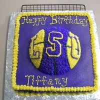Lsu Birthday Cake One of my good friends called in the a.m. and needed 2 cakes for the p.m. And, being the good friend that I am, of course accomadated (ha,...