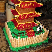 Chinese Pagoda This was a perfect cake for my son who loves China!
