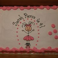 Princess This "princess" cake was done after a picture used on a birthday invitation.