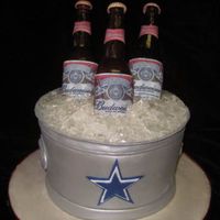 Beer In A Bucket Budweiser and Dallas Cowboys